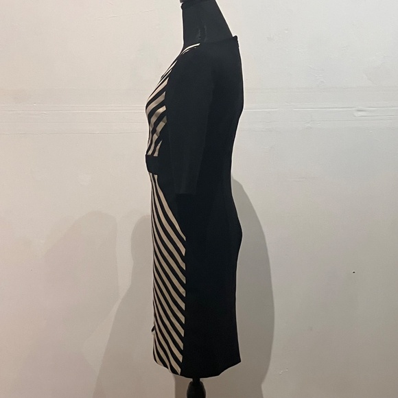 TAHARI Black, and white fitted dress - Picture 4 of 10